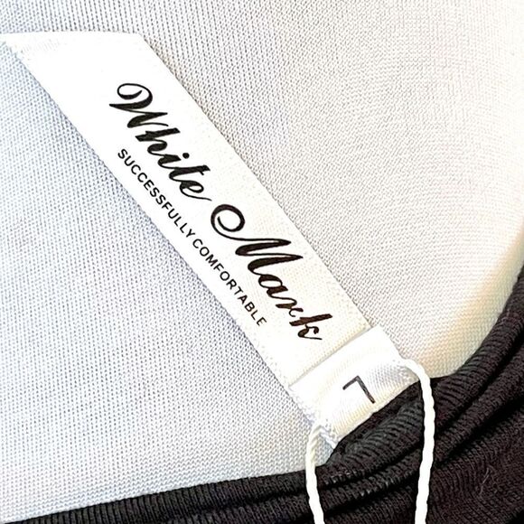 NWT White Mark Beaded Sharkbite Top U1D13 - Picture 6 of 8